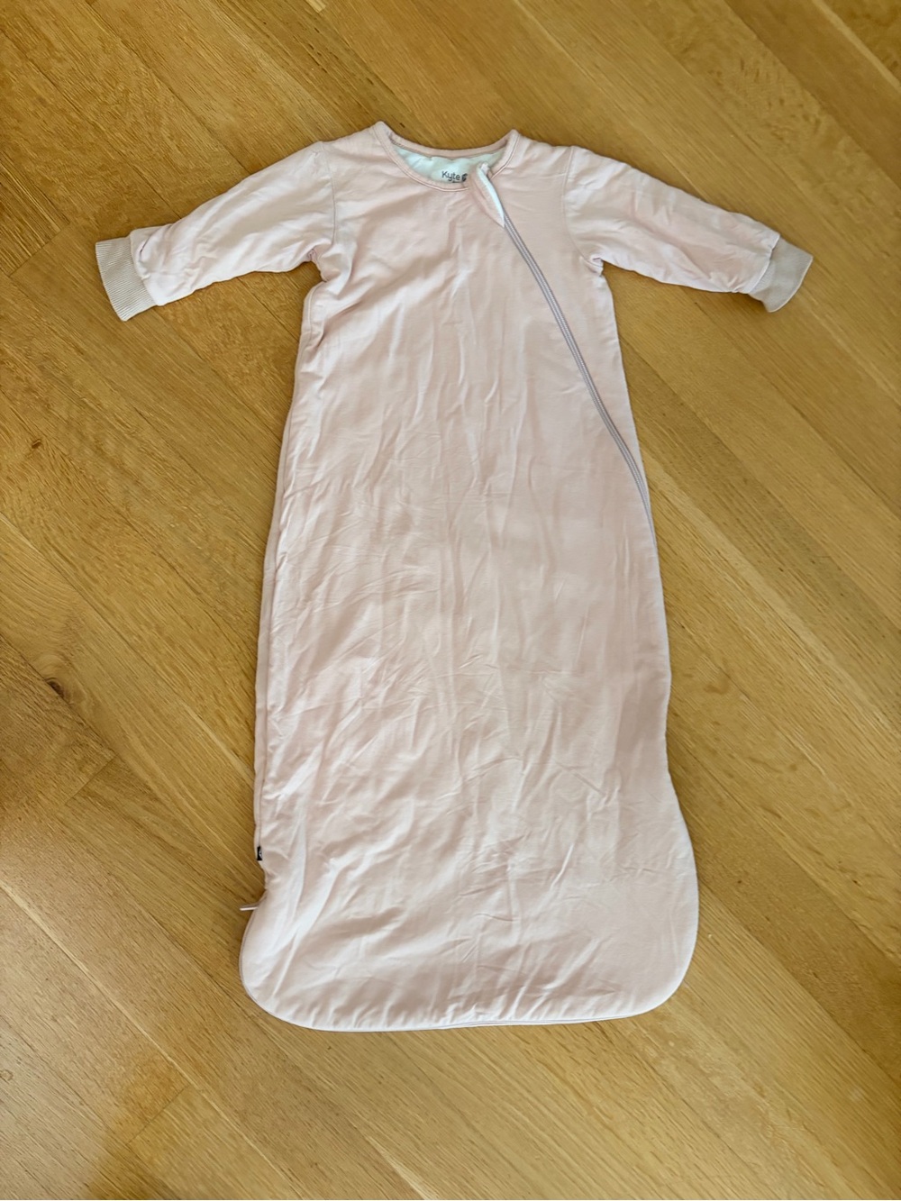 Kyte Baby: Pink Baby Sleep Sack with Long Sleeves, size medium, 1.0 tog